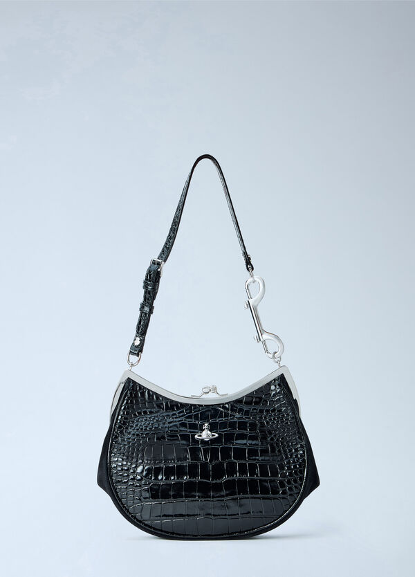 Vivienne Westwood Charm Frame Purse Black vvw0265040